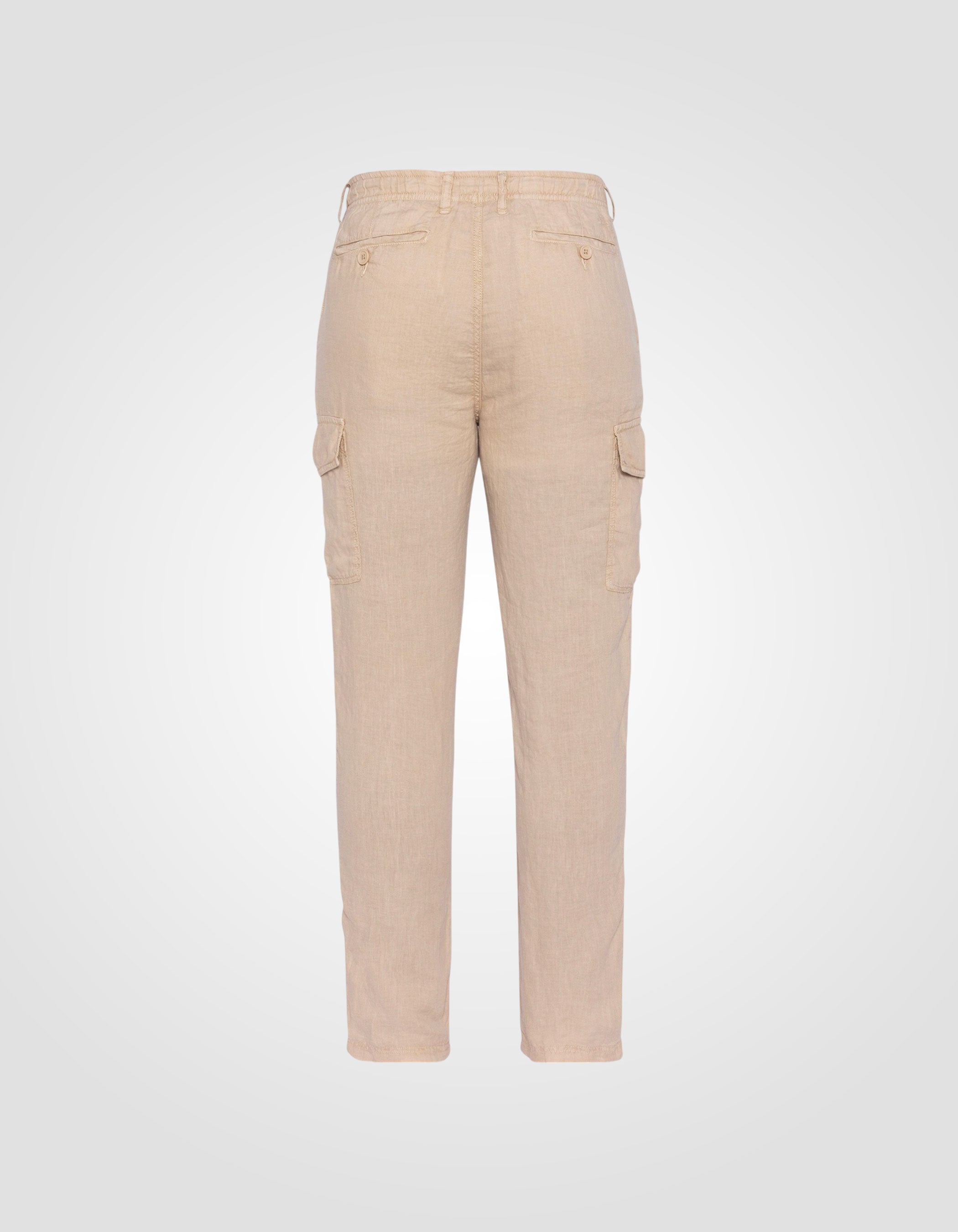 Linen cargo pants-7