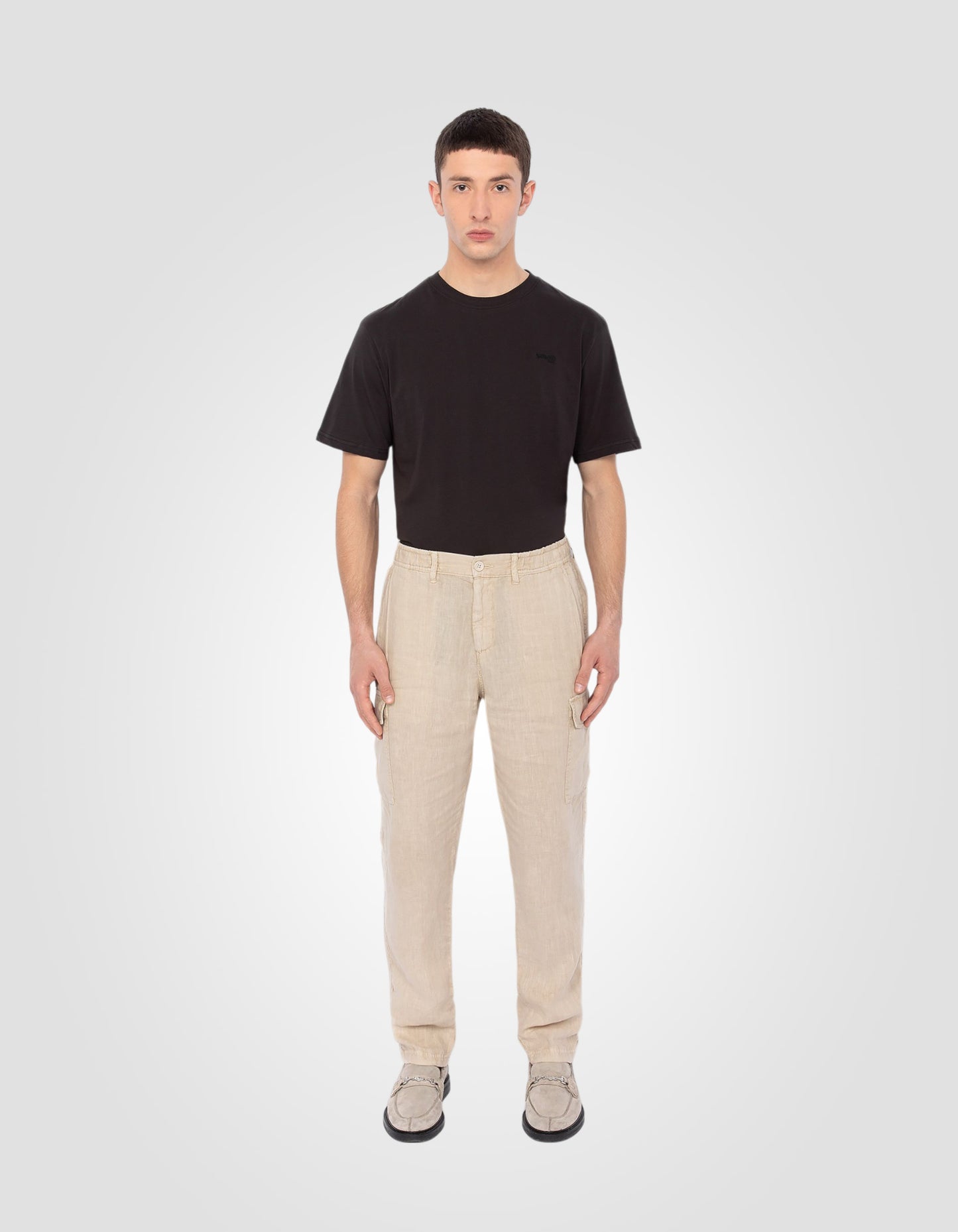 Linen cargo pants