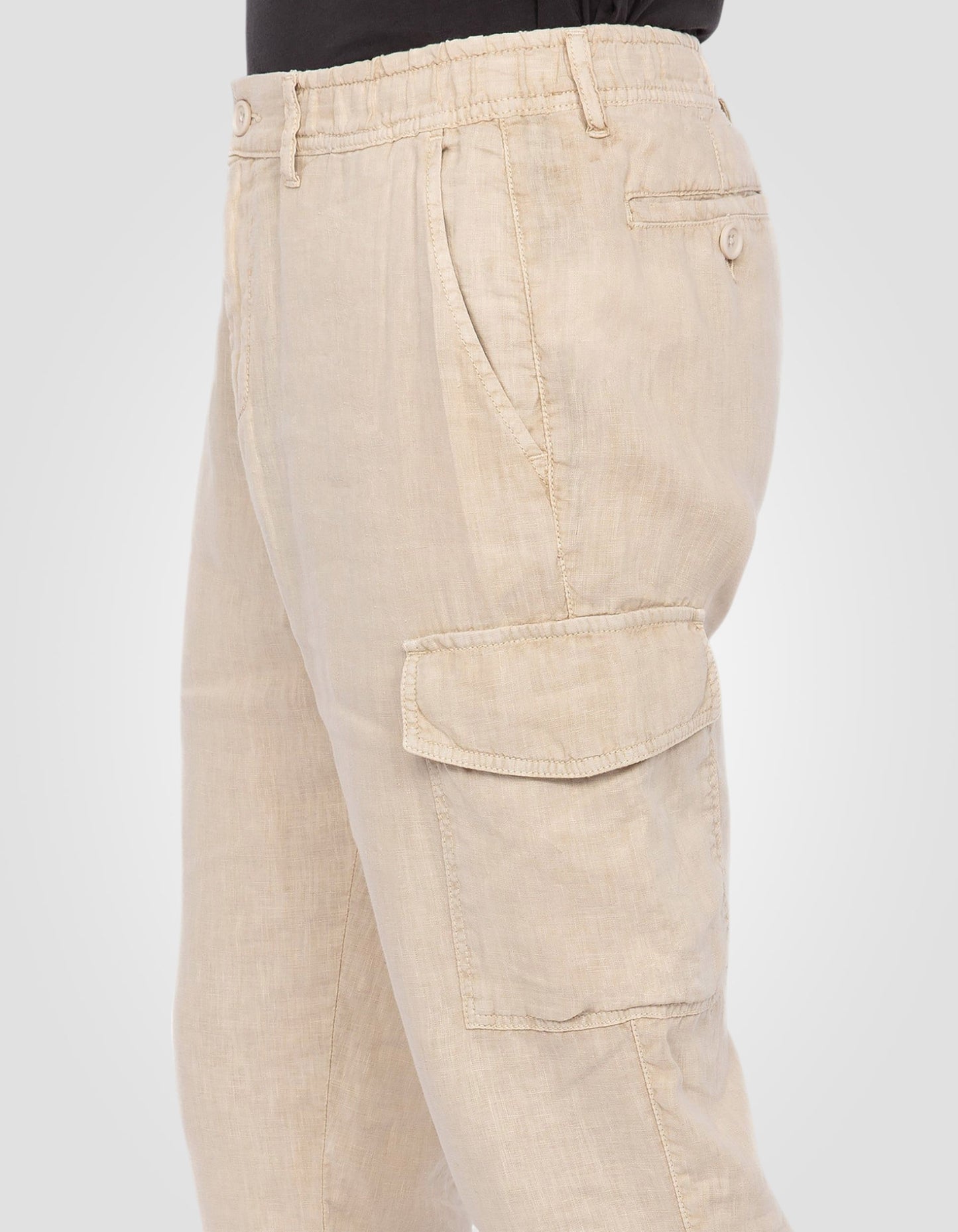 Linen cargo pants