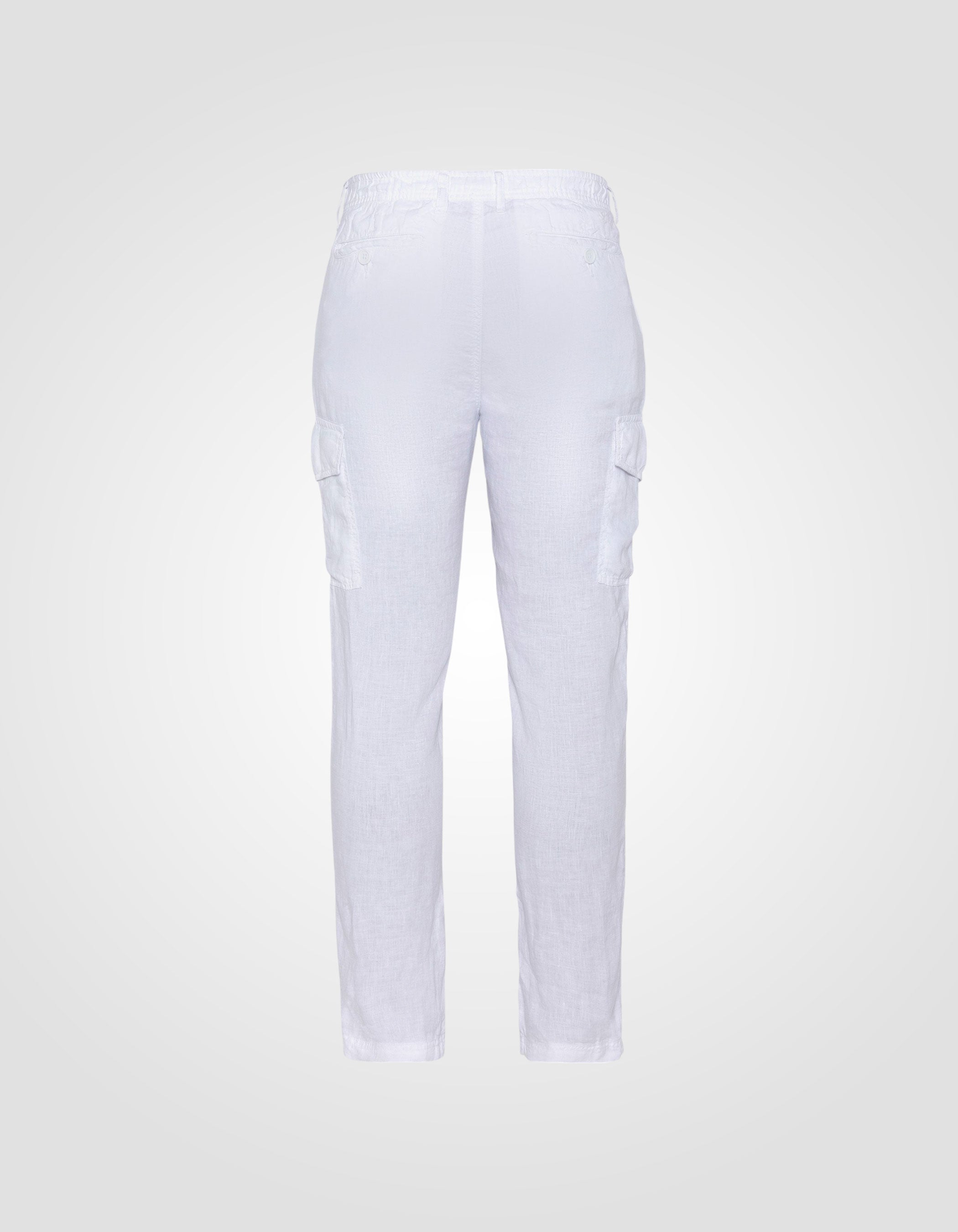 Linen cargo pants-2