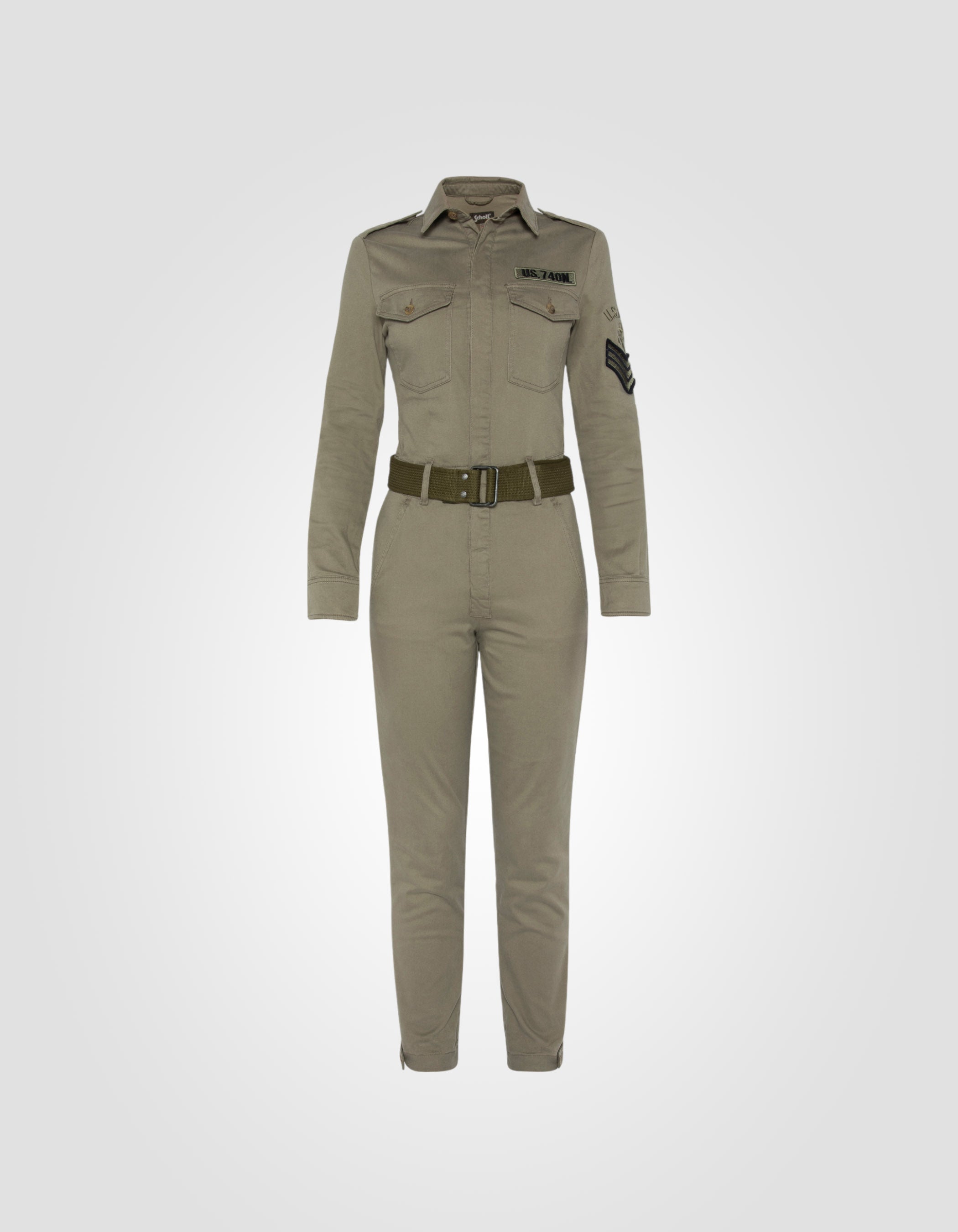 Army slim jumpsuit-1