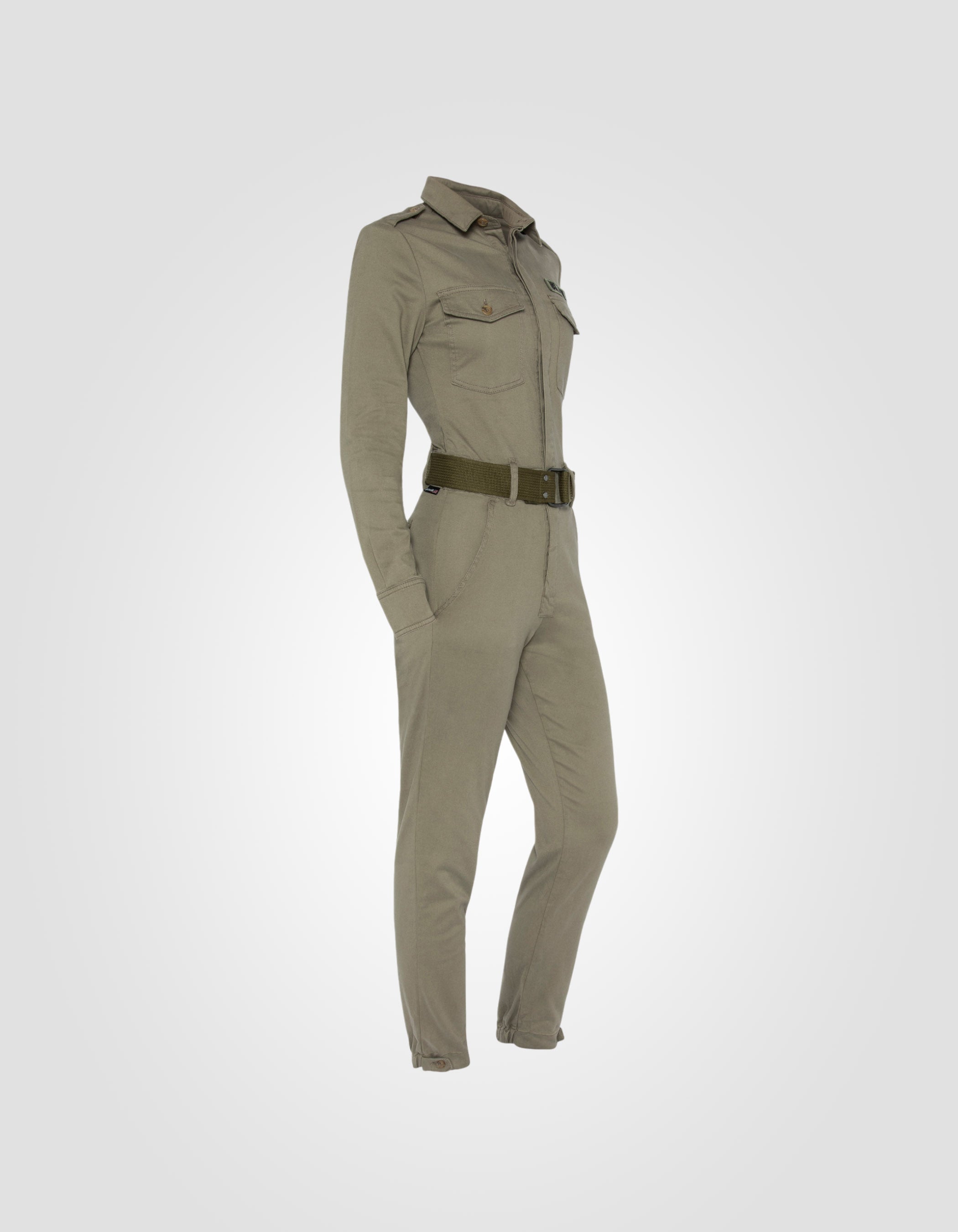 Army slim jumpsuit-3