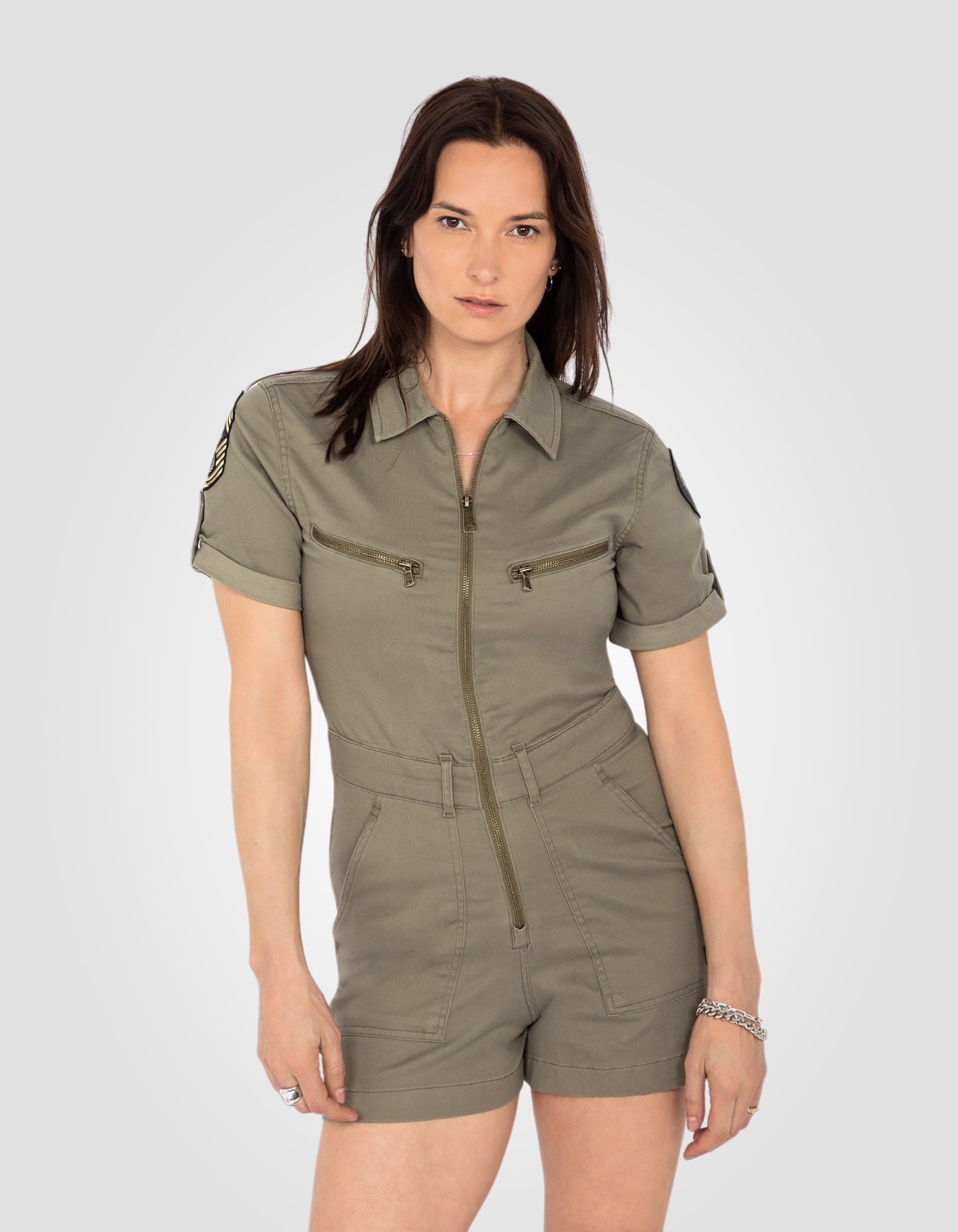 Patched jumpsuit short-3