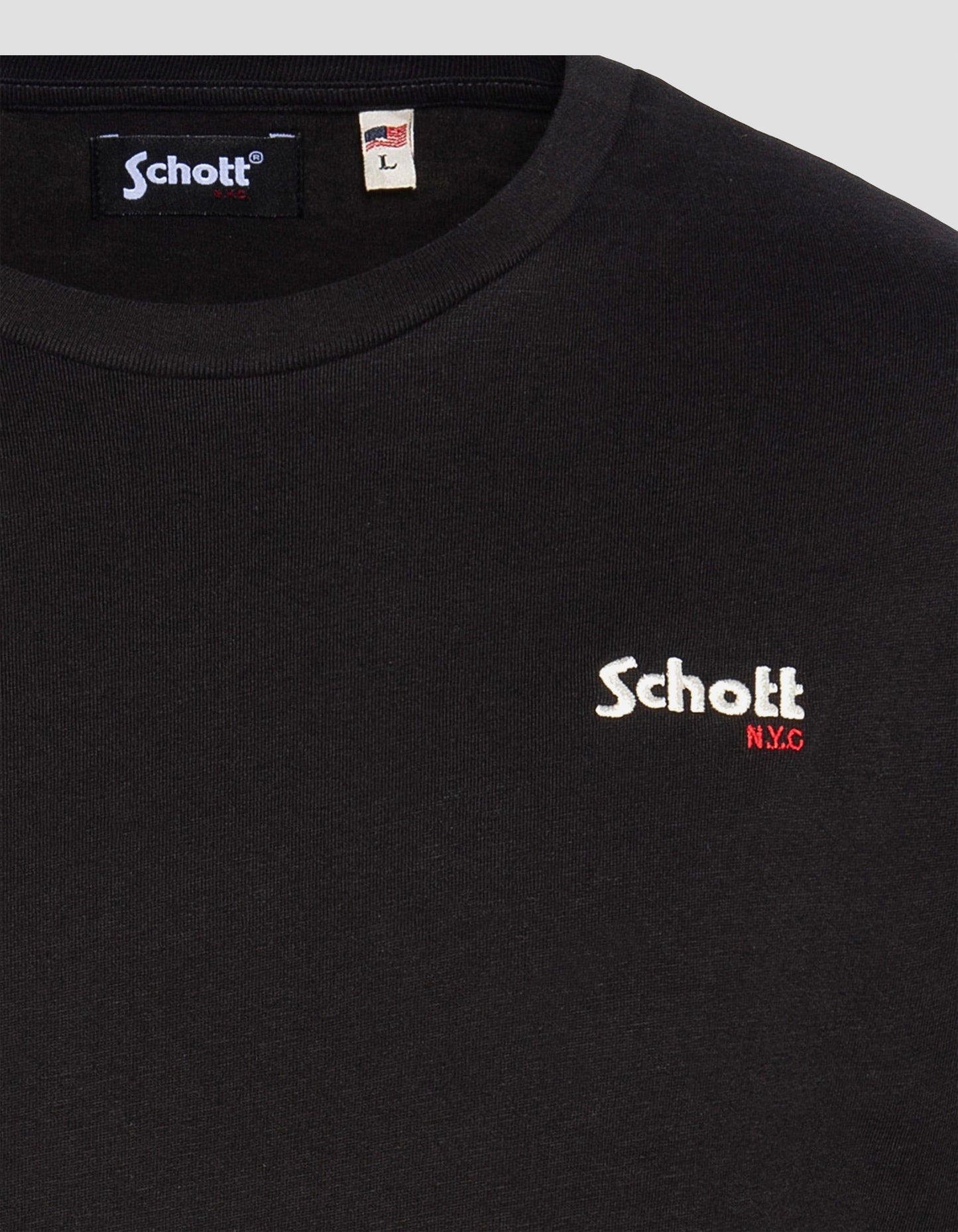 Schott NYC® embroidered T-shirt