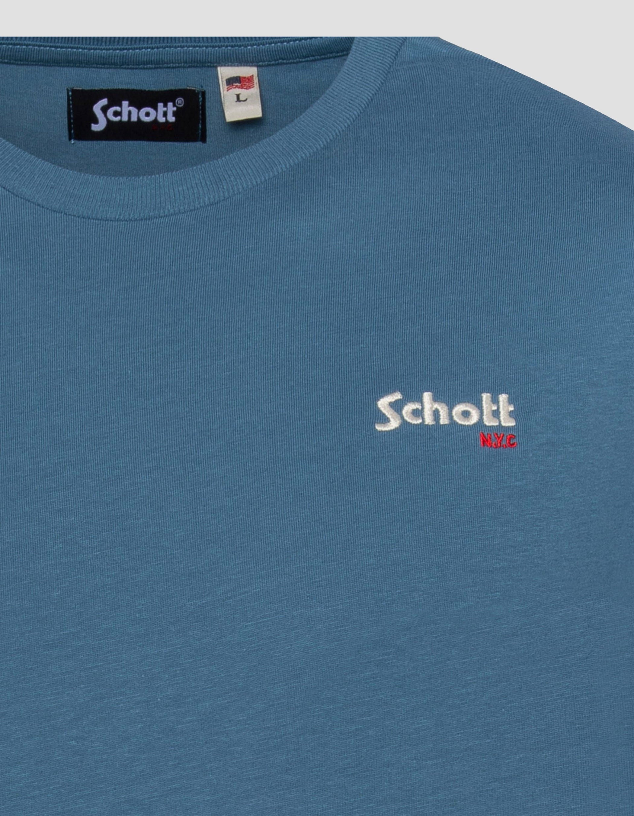 Schott NYC® besticktes T-Shirt-3