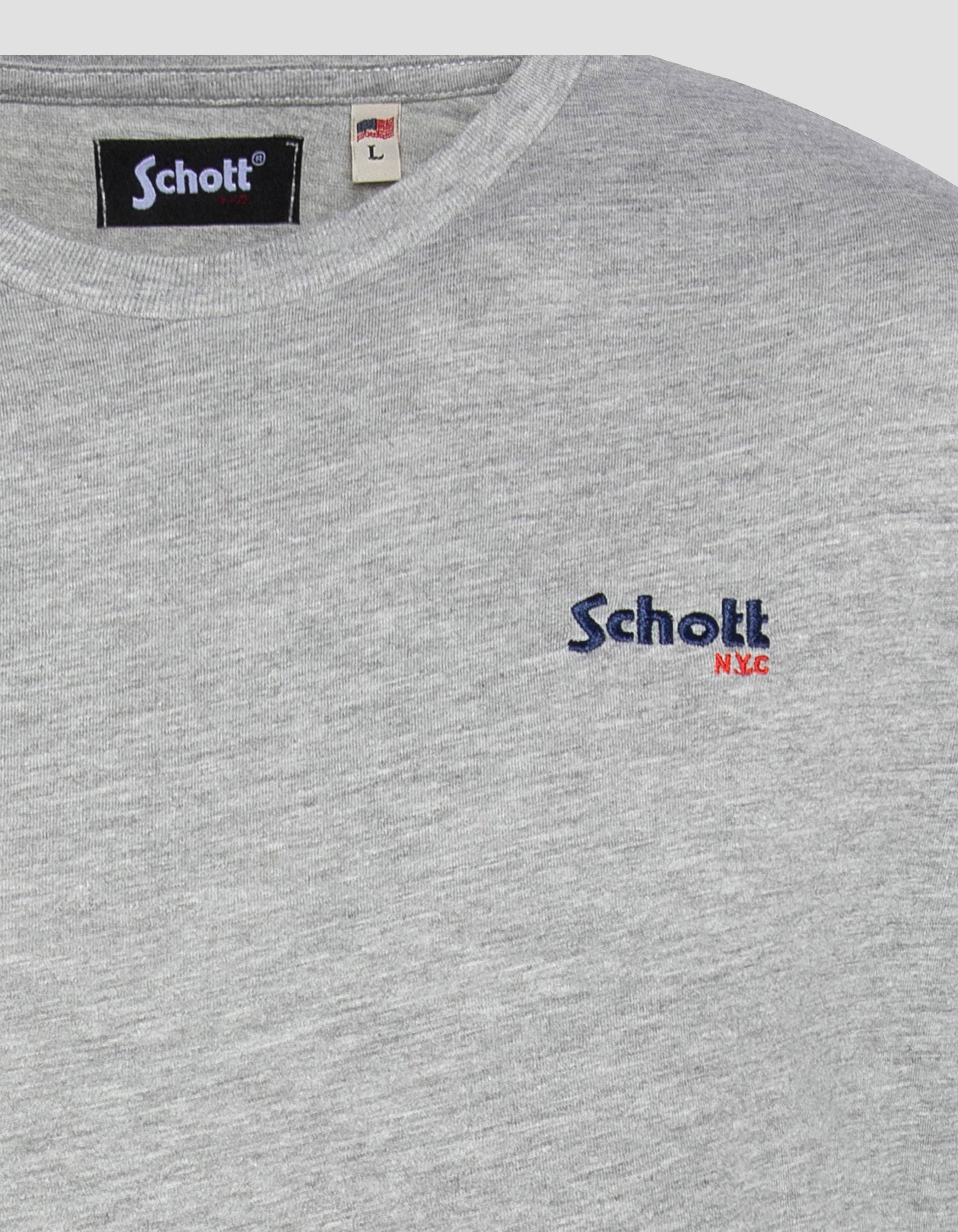 Schott NYC® embroidered T-shirt-3