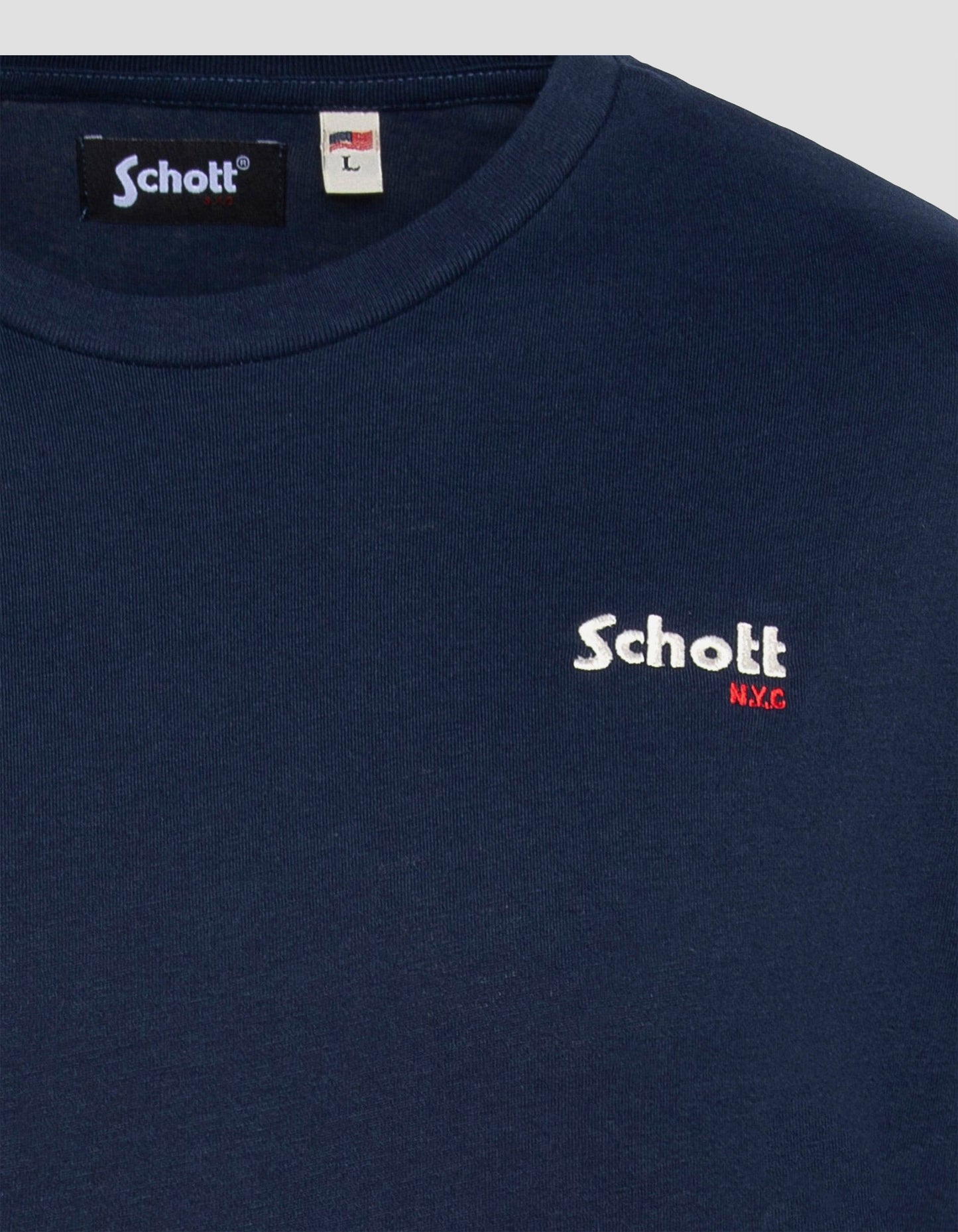 Schott NYC® embroidered T-shirt