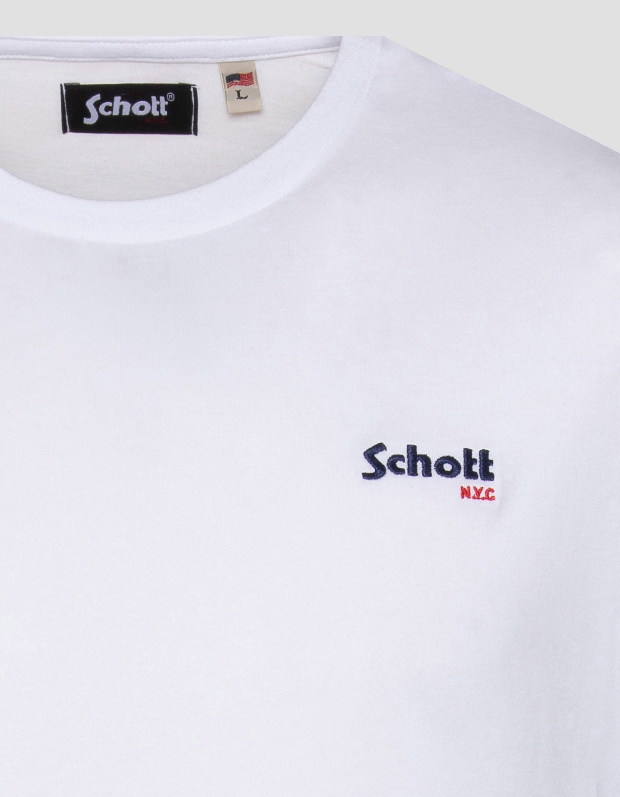 Schott NYC® embroidered T-shirt-3