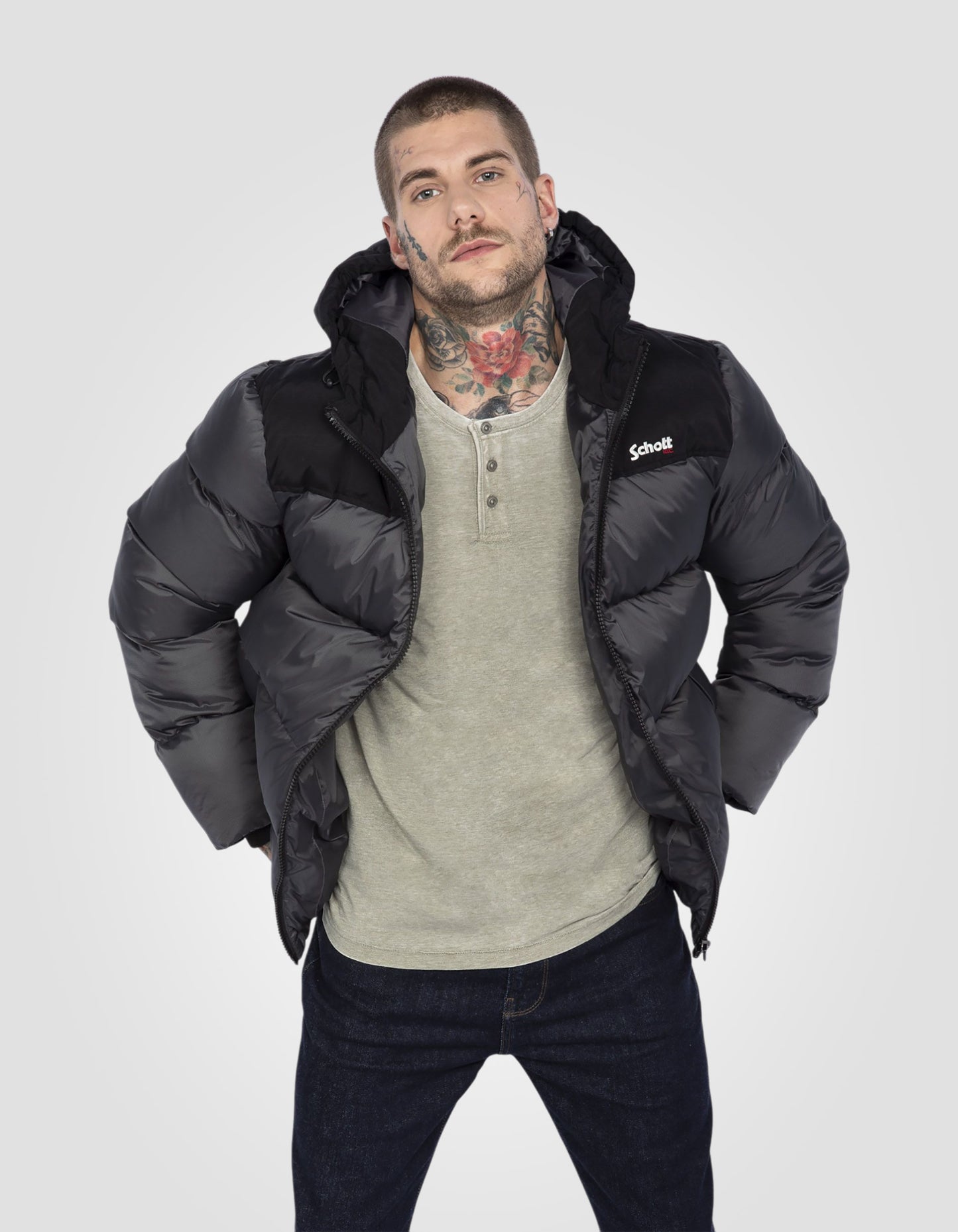 Hooded puffer jacket