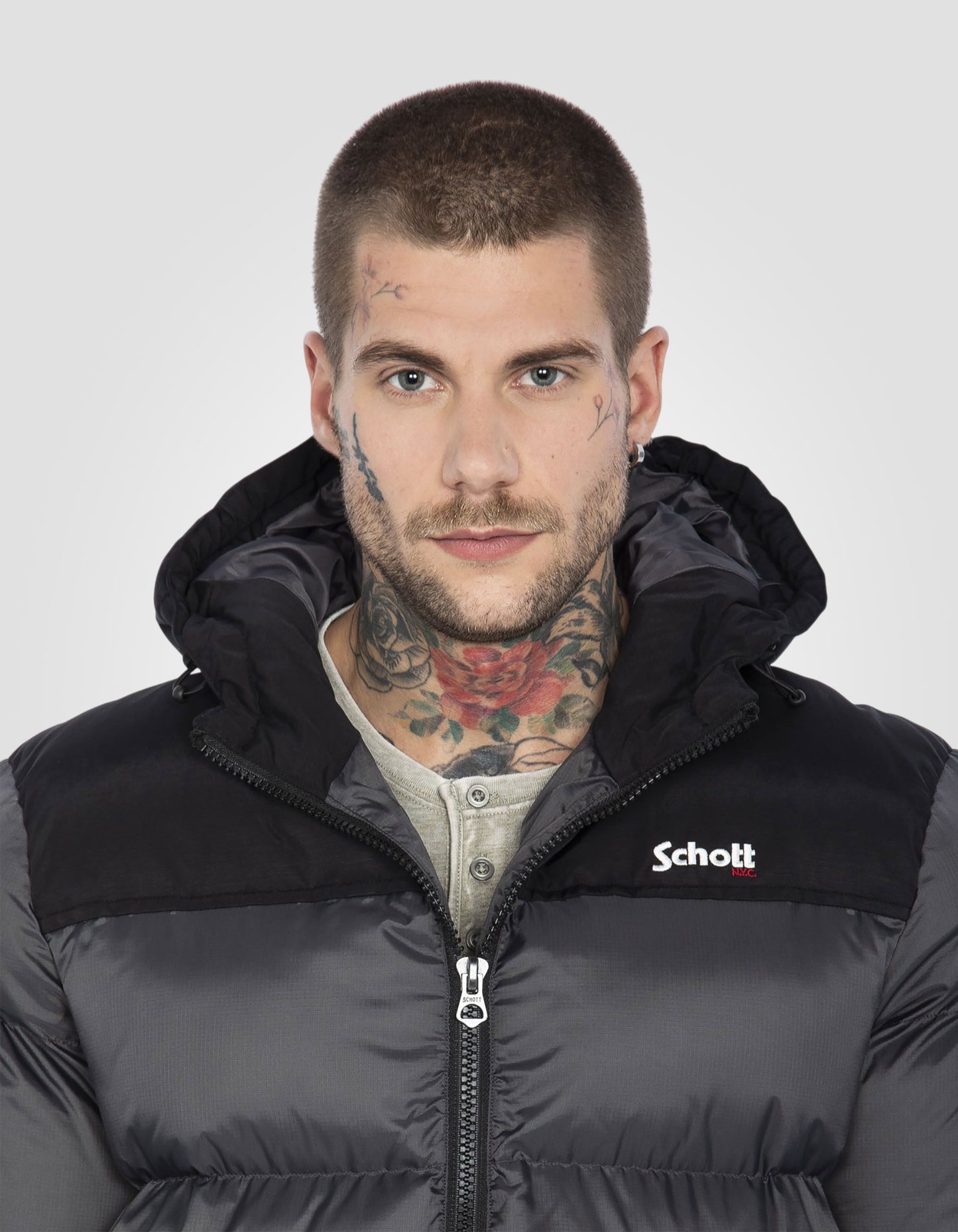 Hooded puffer jacket