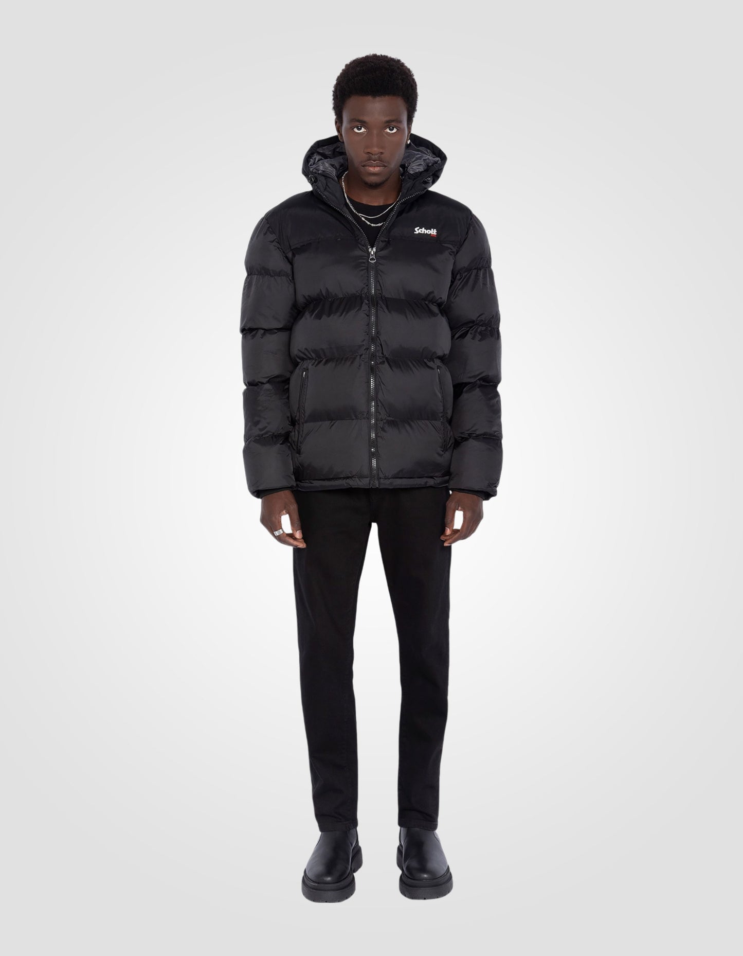 Hooded puffer jacket