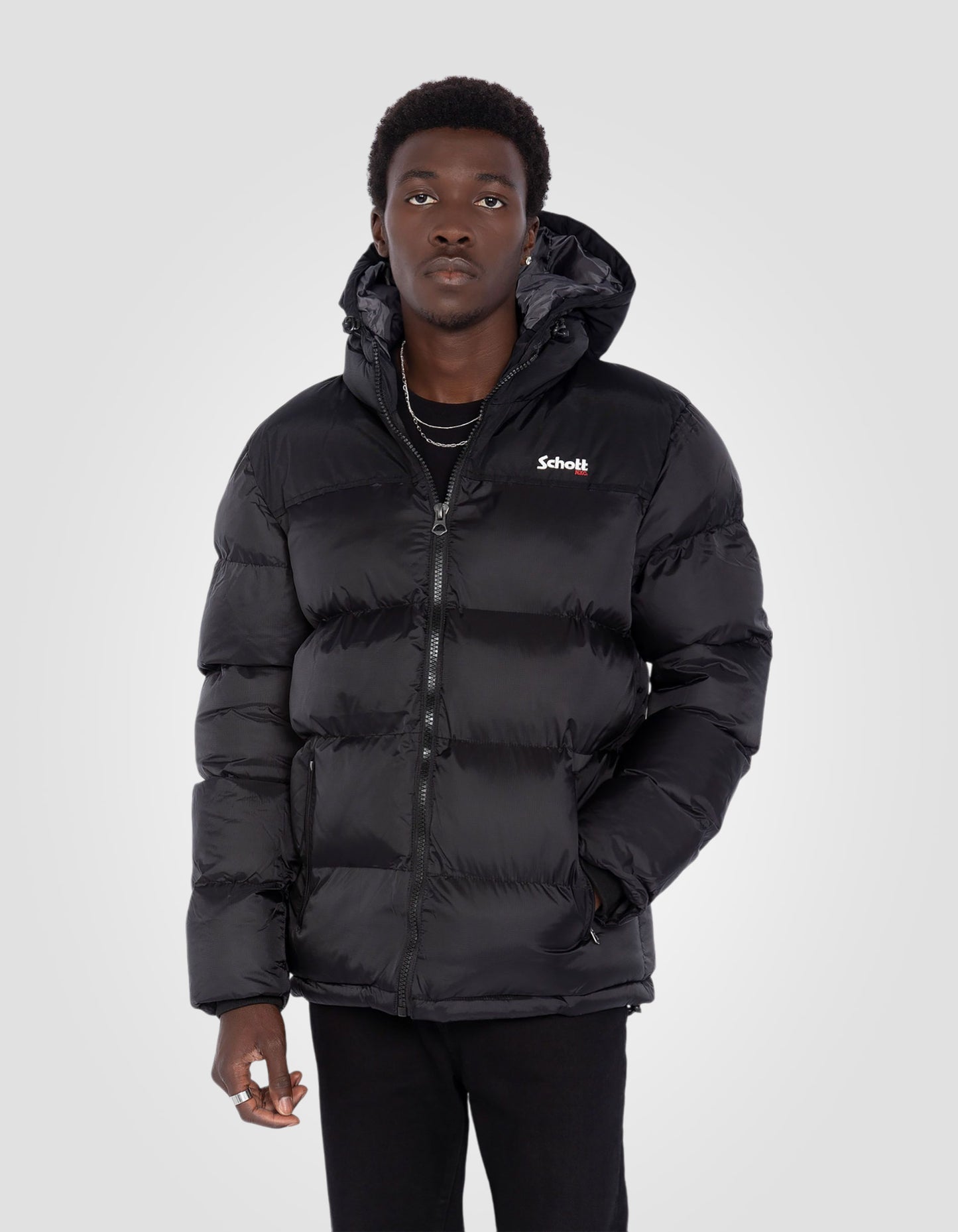 Hooded puffer jacket