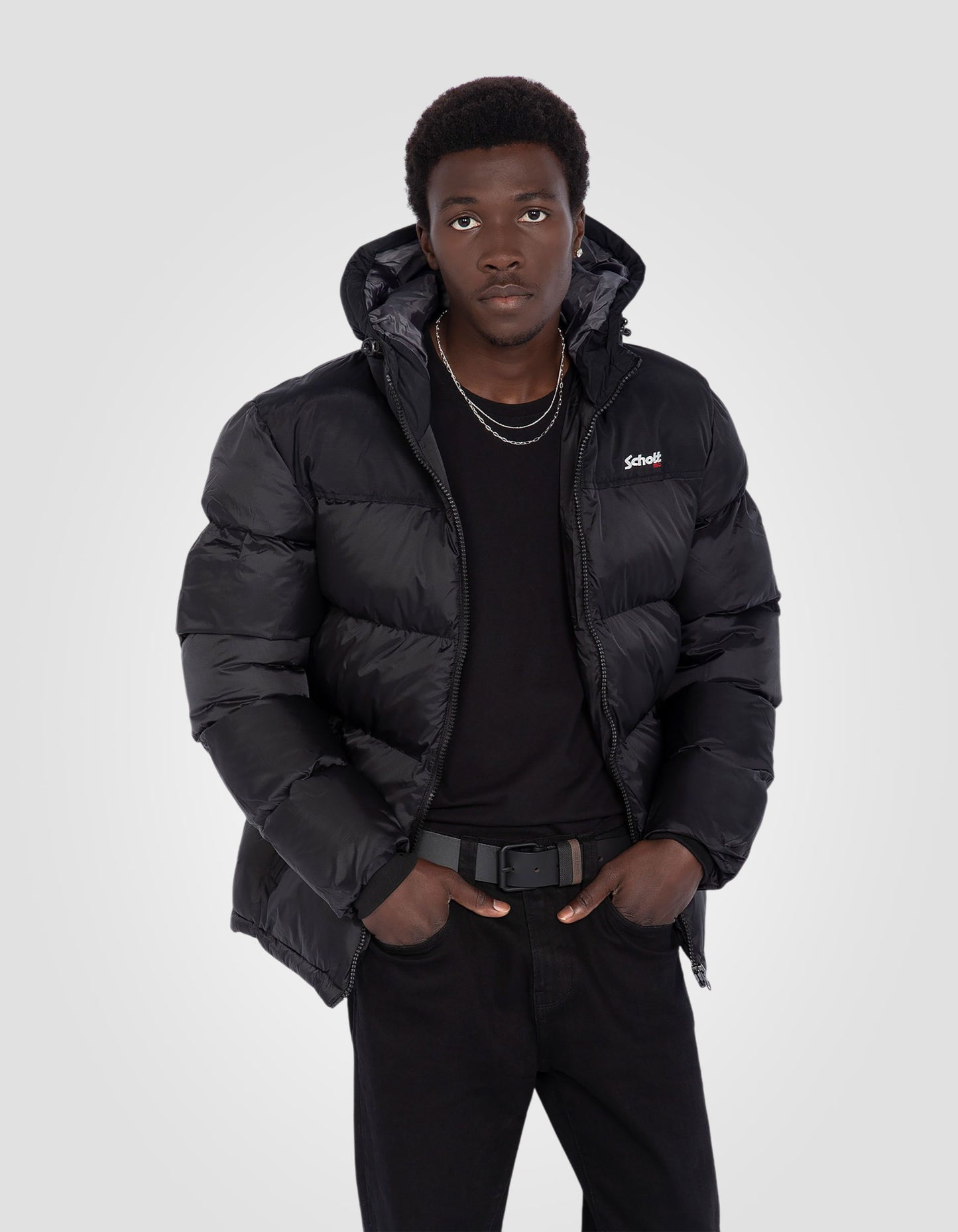 Hooded puffer jacket