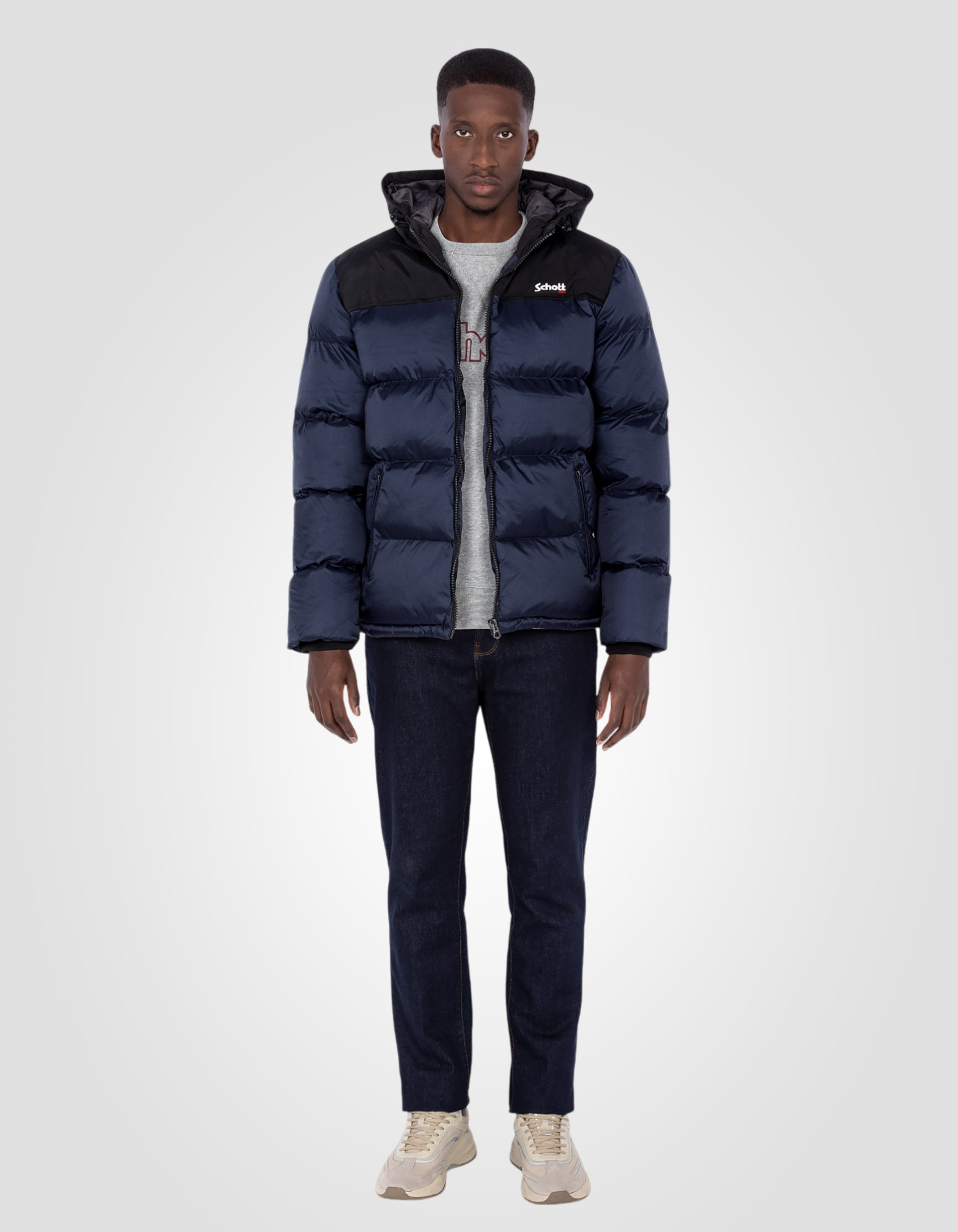 Hooded puffer jacket-1