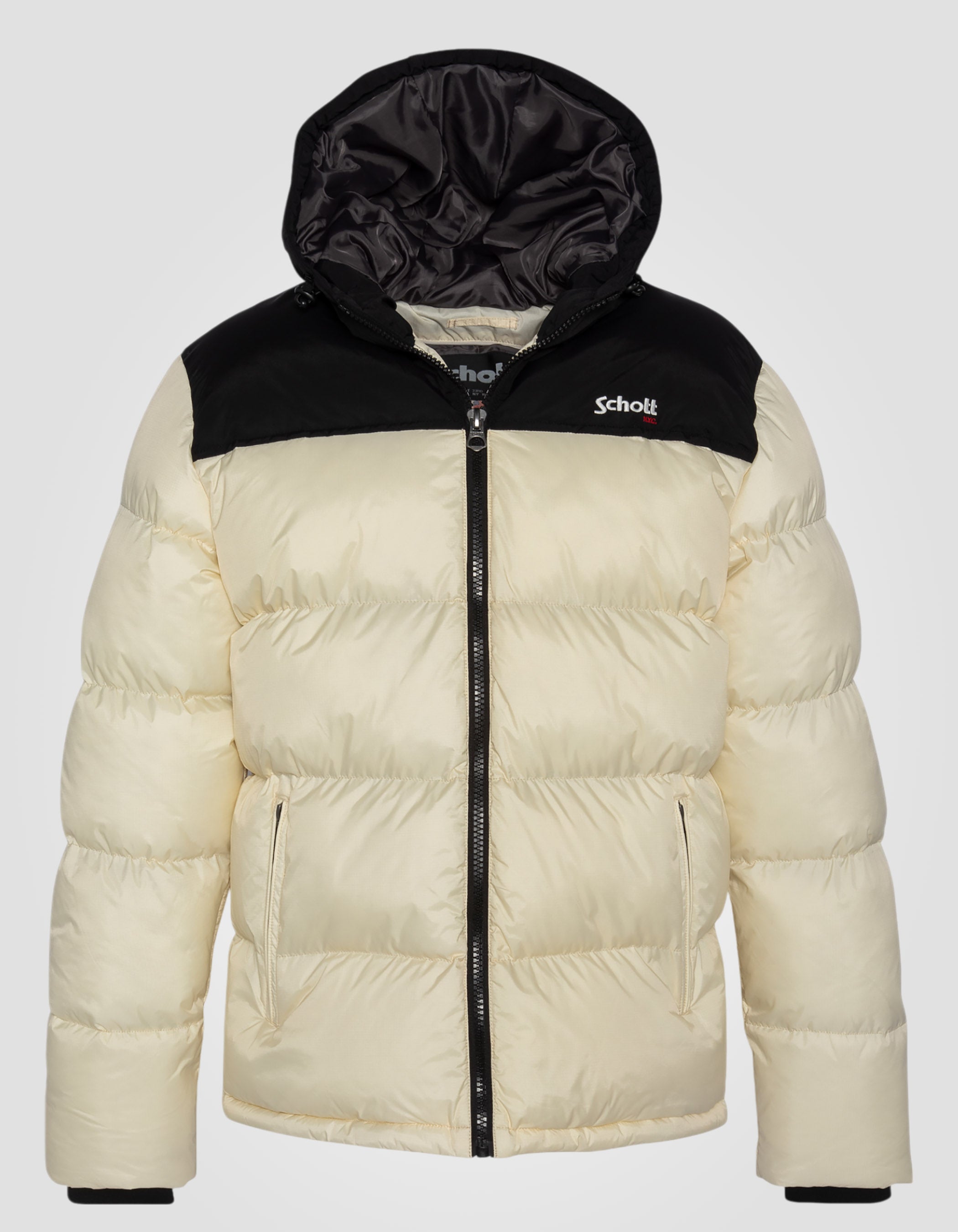 Hooded puffer jacket-1