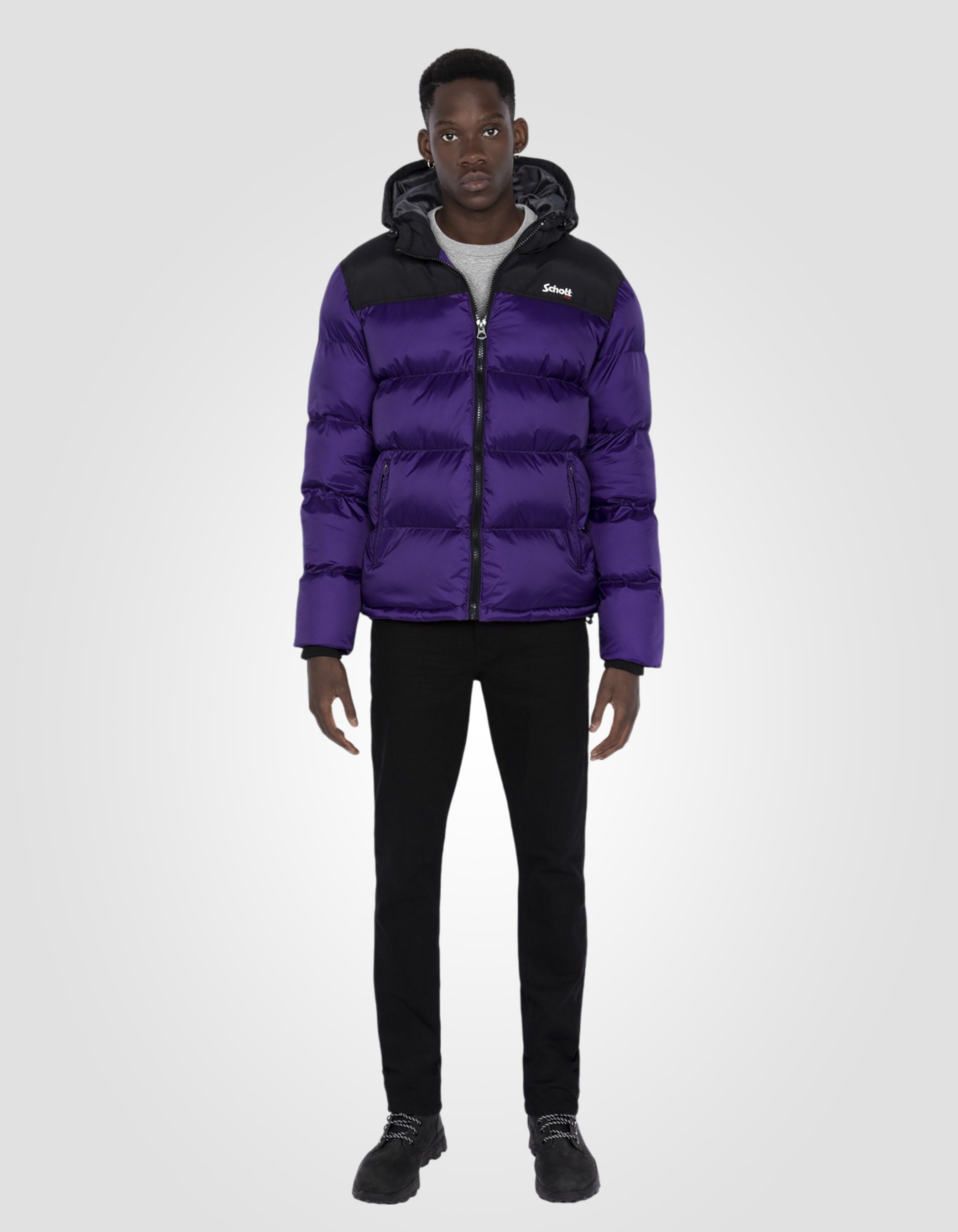 Hooded puffer jacket-1