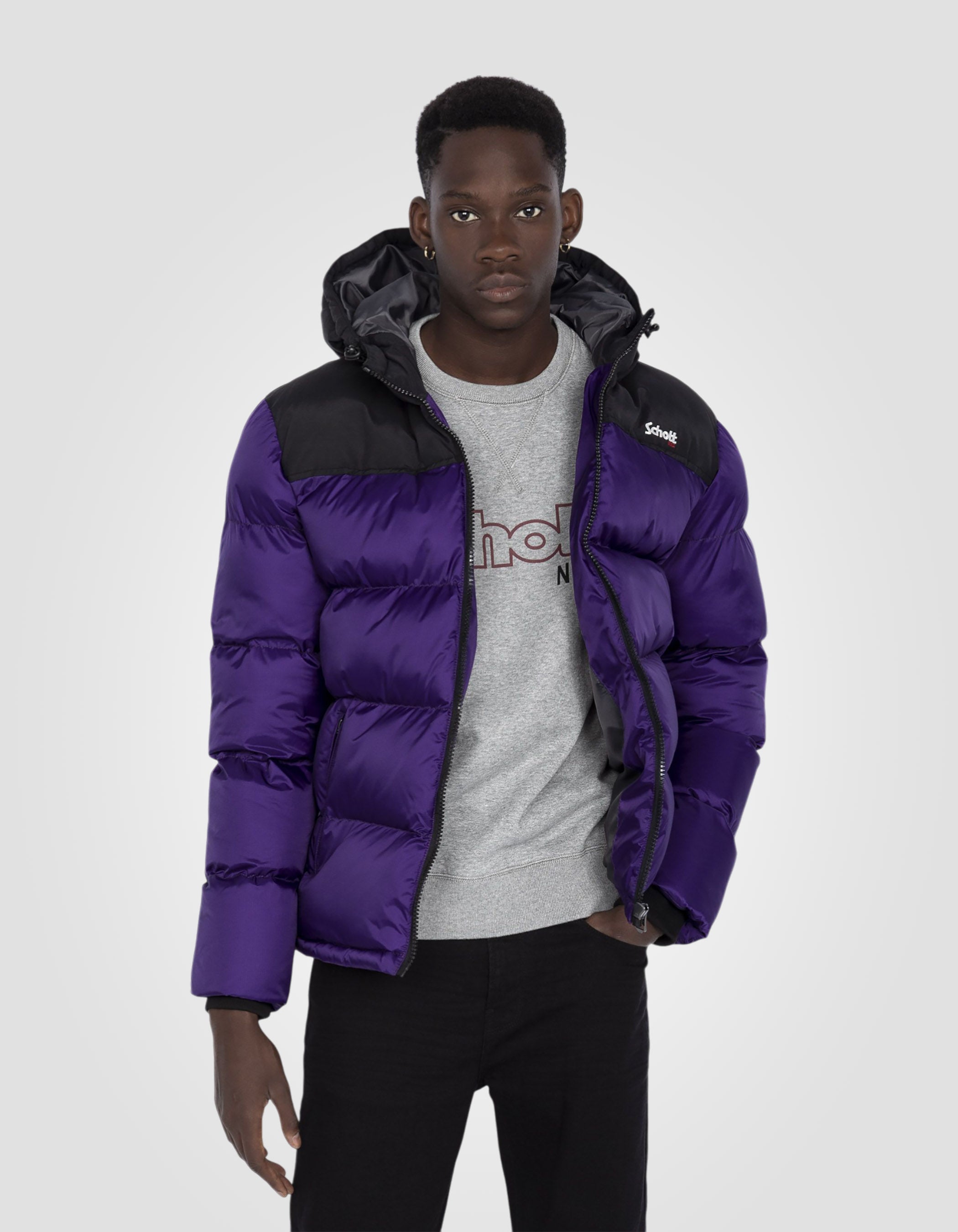 Hooded puffer jacket-4