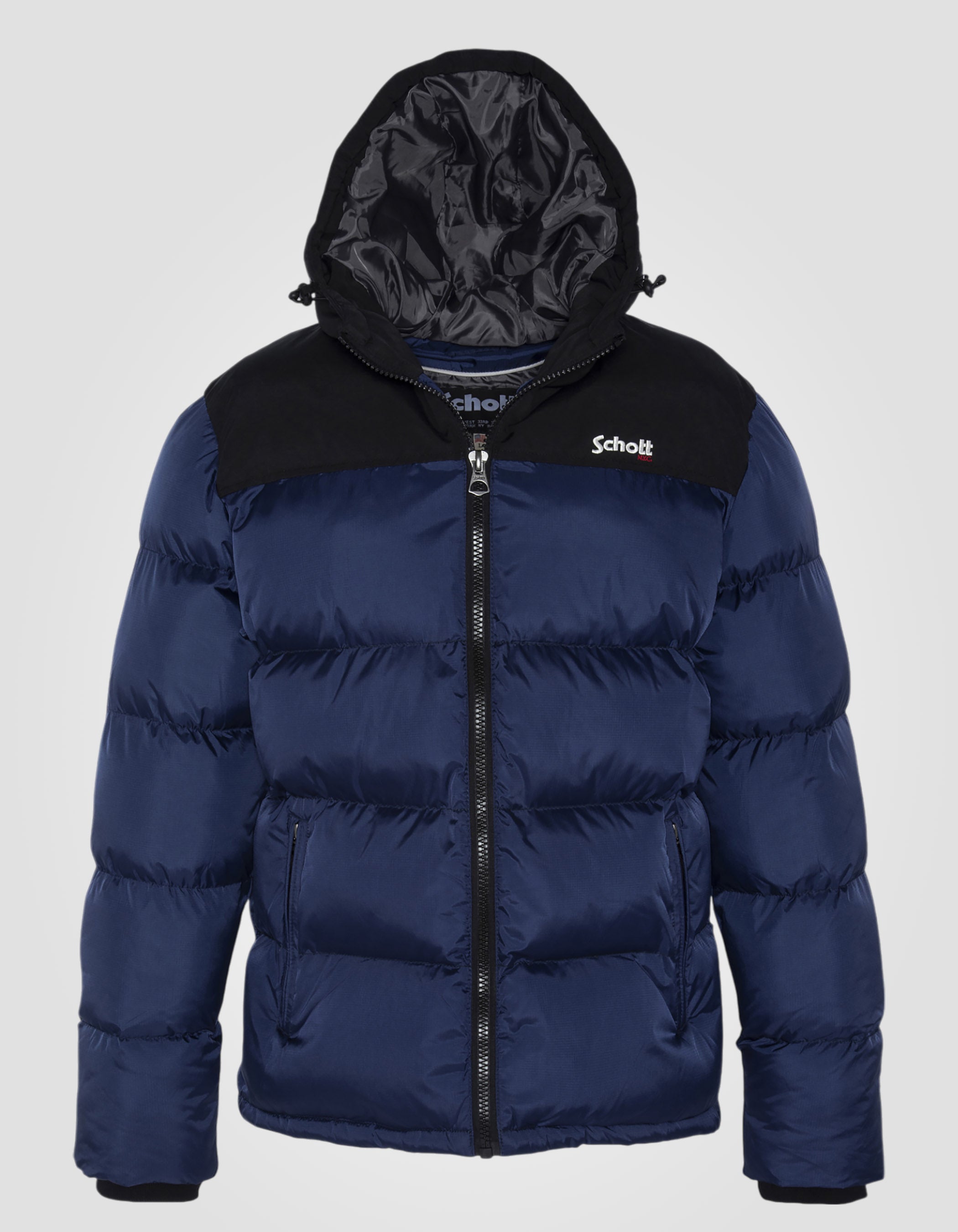 Unisex-Daunenjacke mit fester Kapuze -1