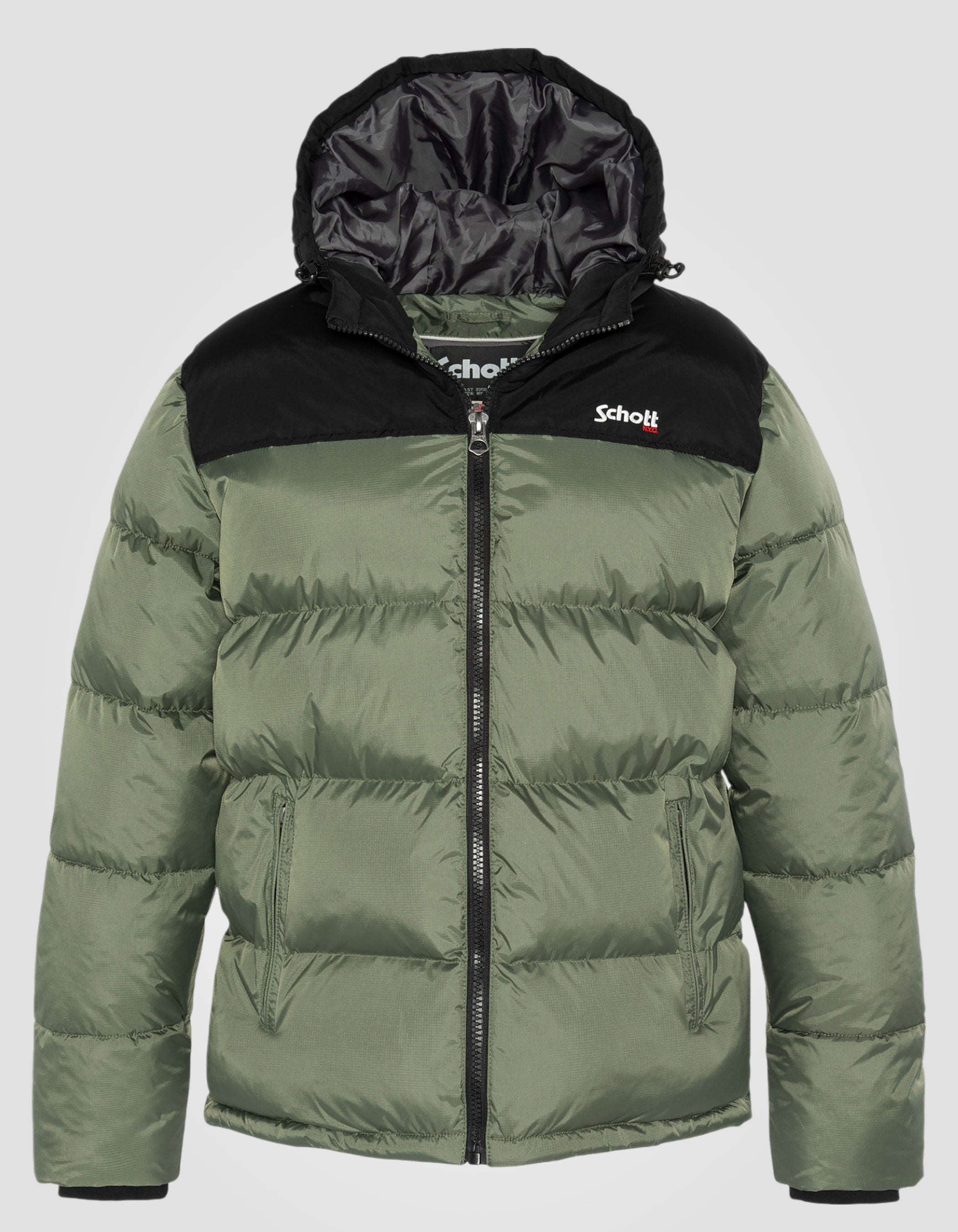 Hooded puffer jacket-1