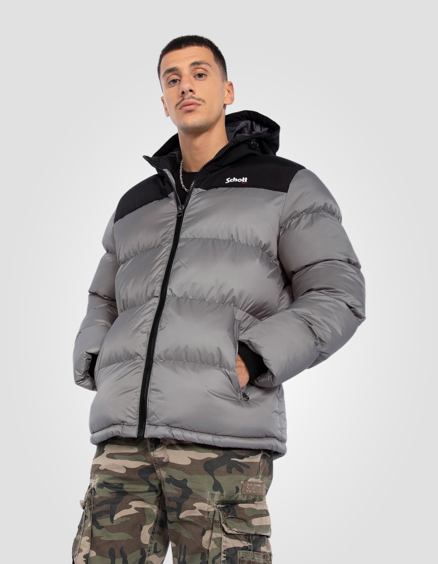 Hooded puffer jacket