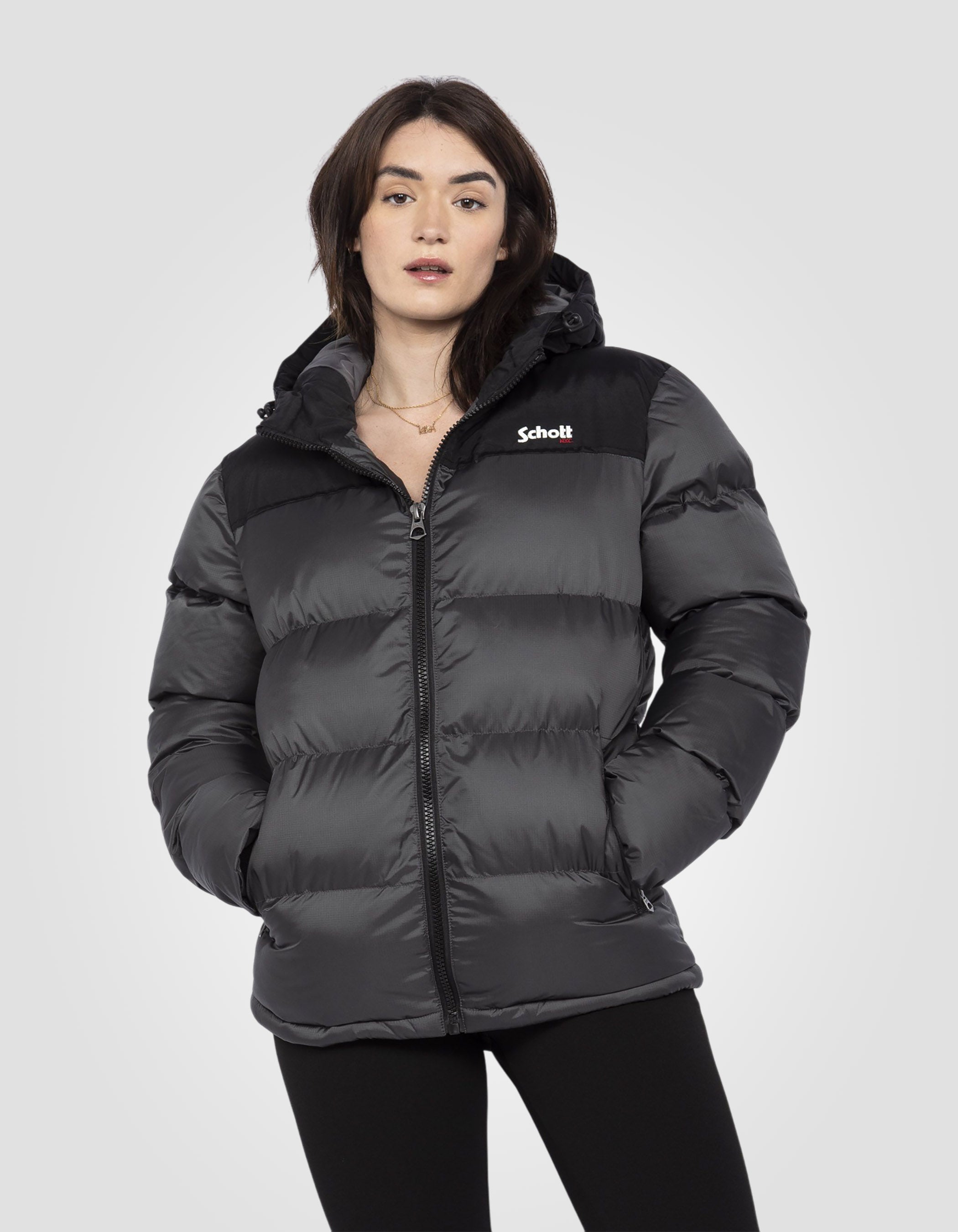 Puffer hooded jacket-3