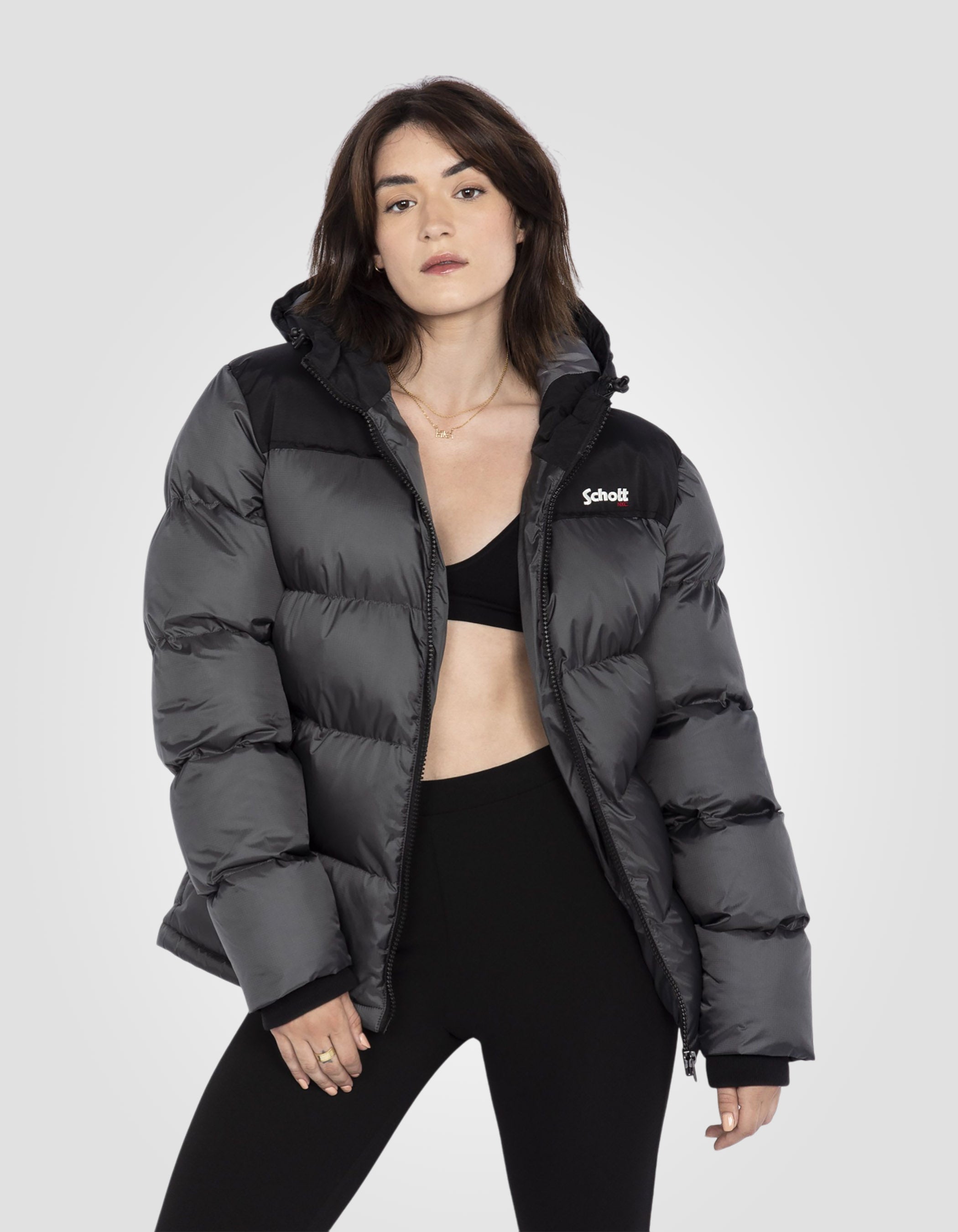 Puffer hooded jacket-6