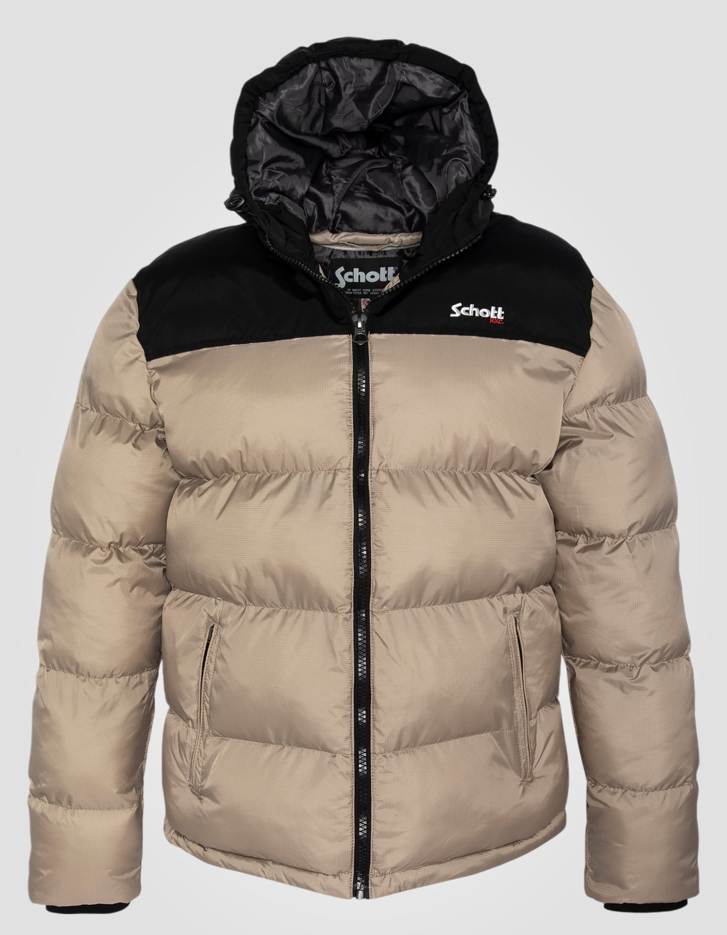 Puffer hooded jacket