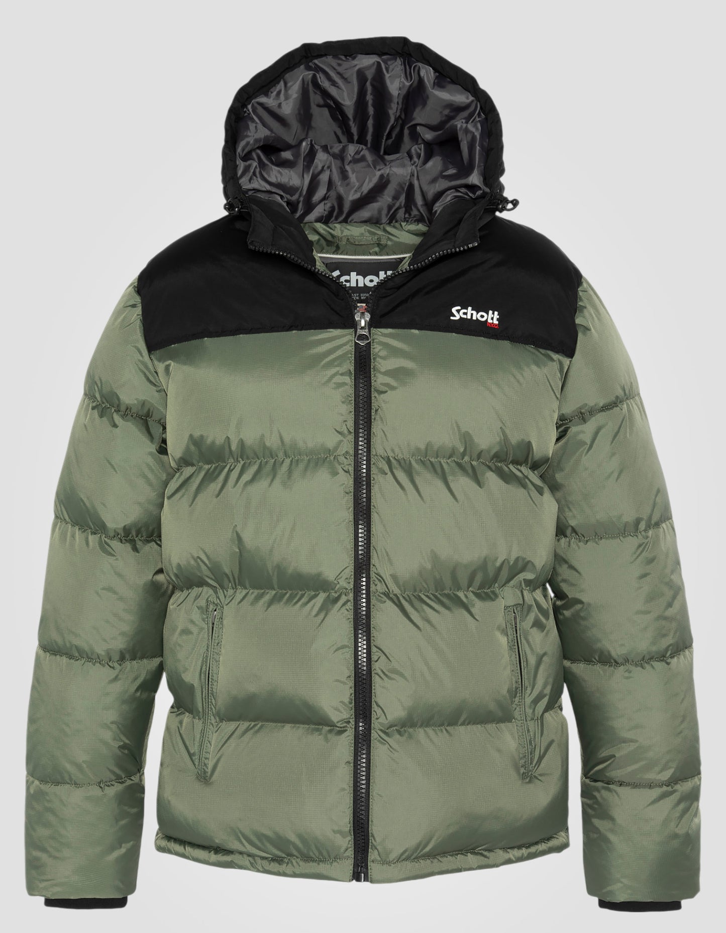 Puffer hooded jacket