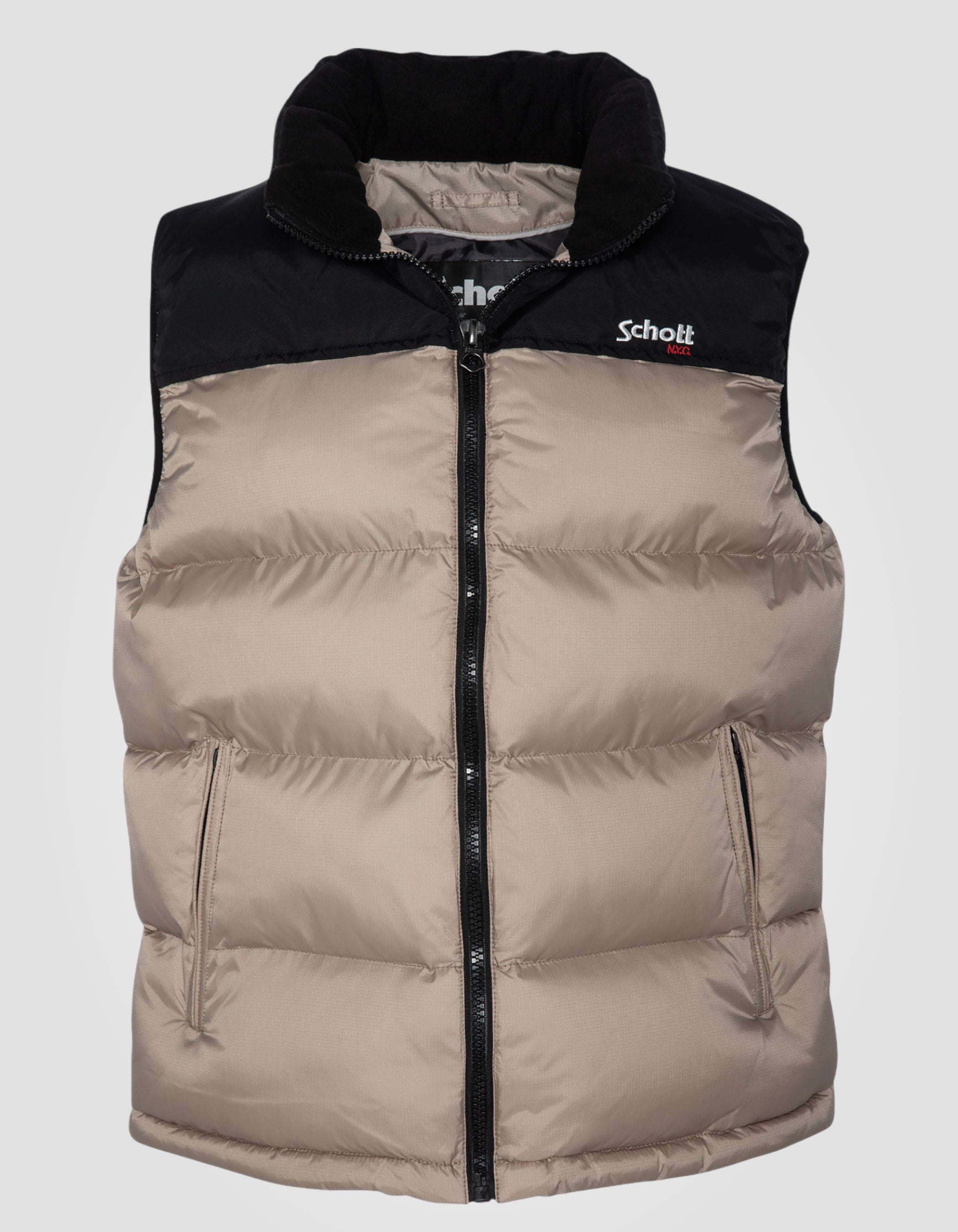 Sleeveless puffer jacket, Plus size-1