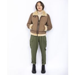 Buy Bomber jacket type B-3, sheepskin leather woman 100% double