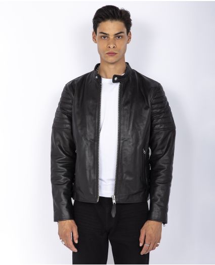 Buy Biker jacket, lambskin leather man 100% Lambskin leather