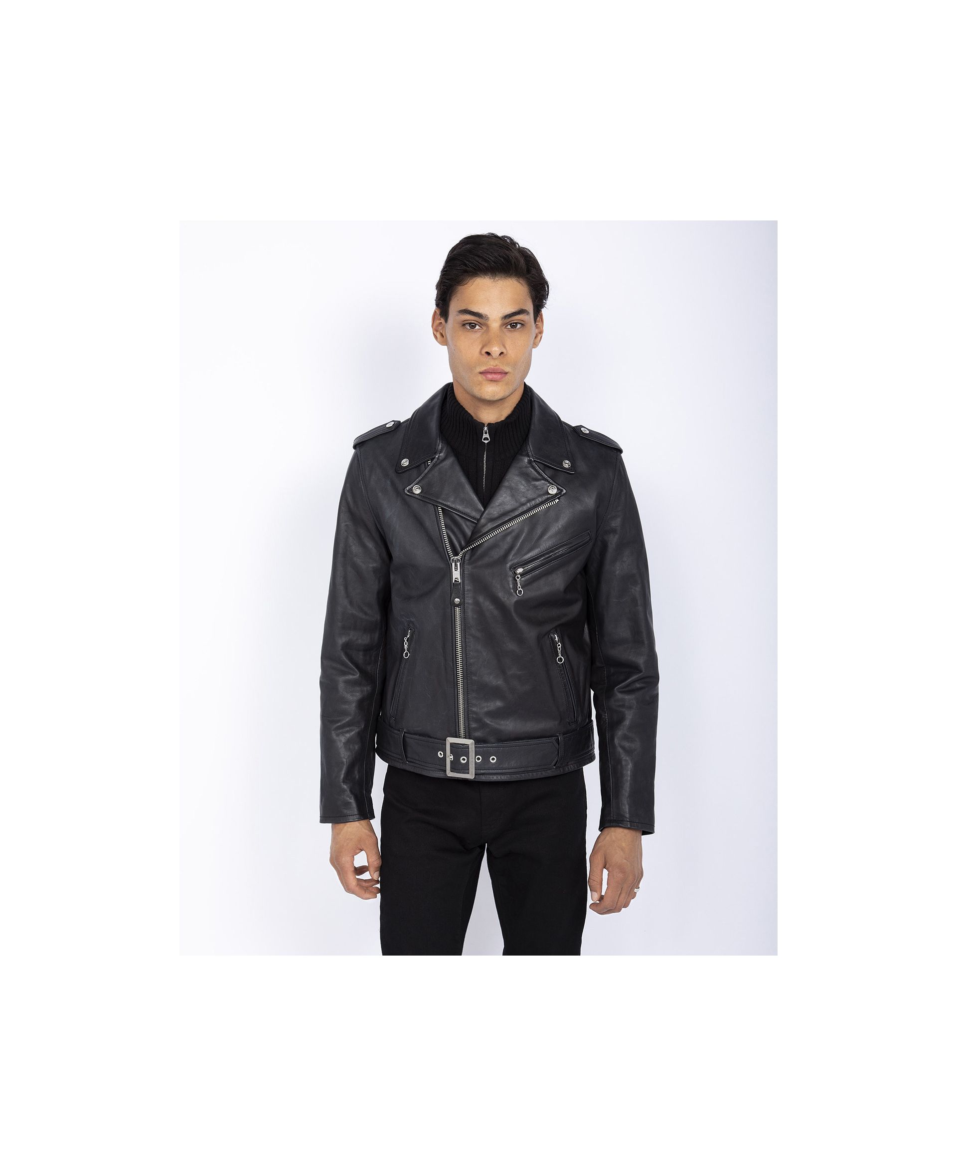 Acheter Blouson Perfecto avec ceinture cuir de vachette 100 Cuir de vachette Schott NYC