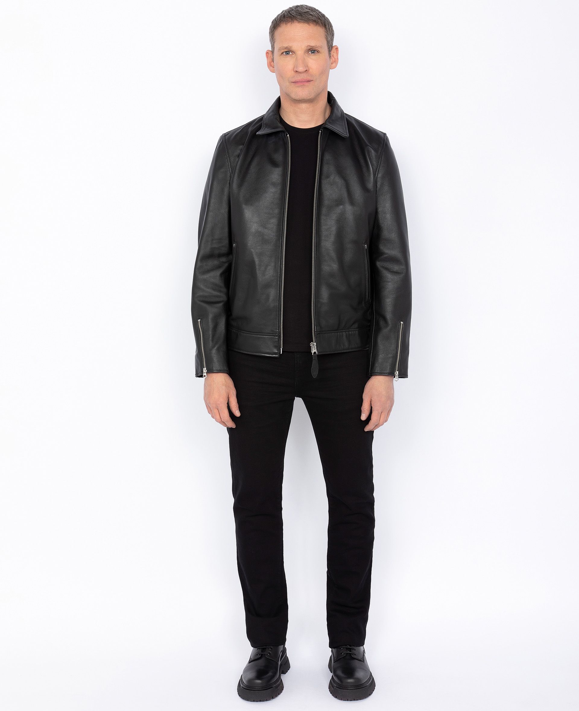 Buy Casual Jacket, Lambskin Leather Man 100% Lambskin Leather, Leather  Working Group | Schott Nyc