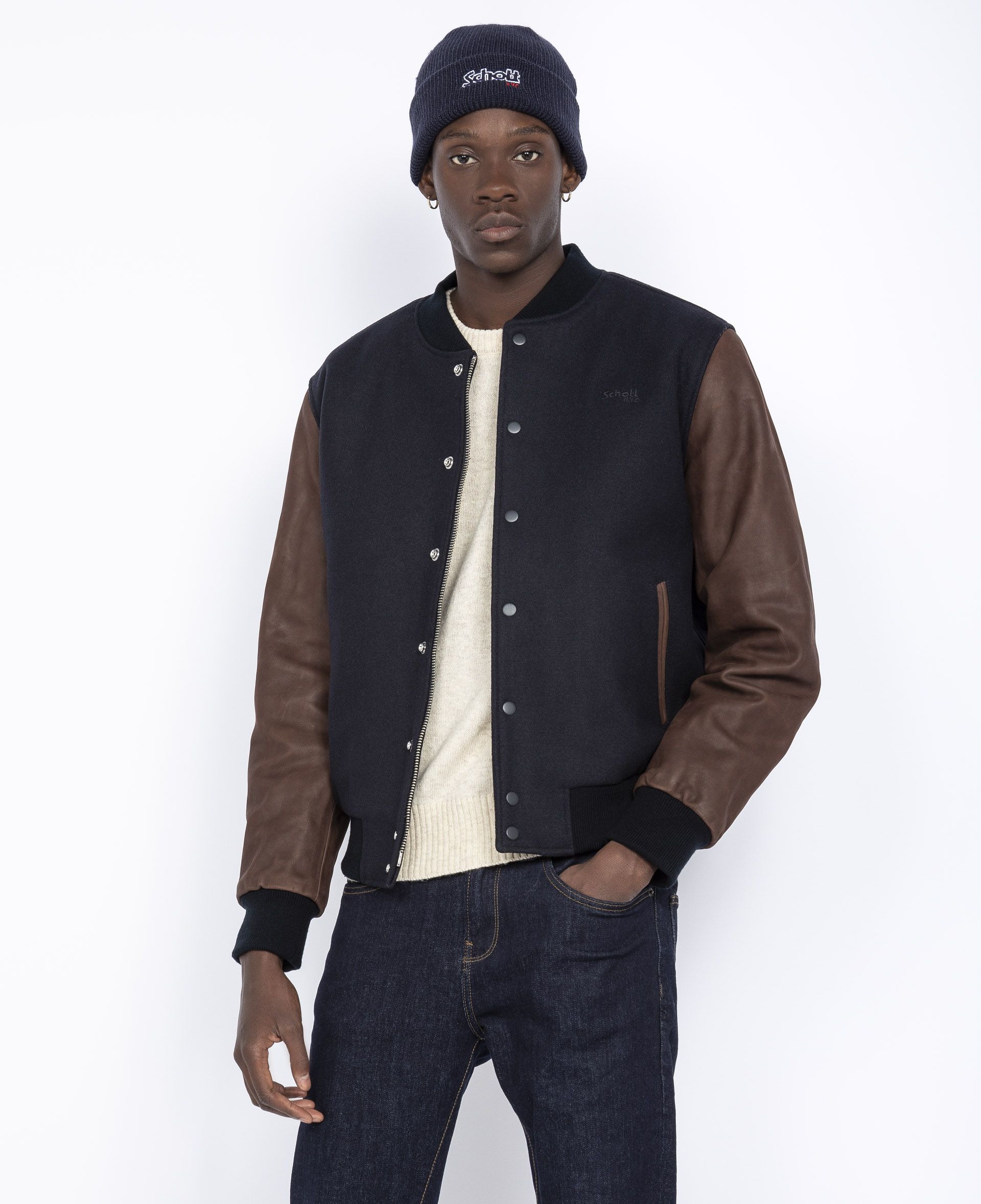 Drake Brown Varsity Leather Jacket | TLC